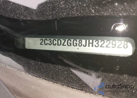 2018 Dodge Challenger Gt z USA, uszkodzony, nr VIN 2C3CDZGG8JH322928